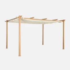 Pergola 3x4m in alluminio telo scorrevole