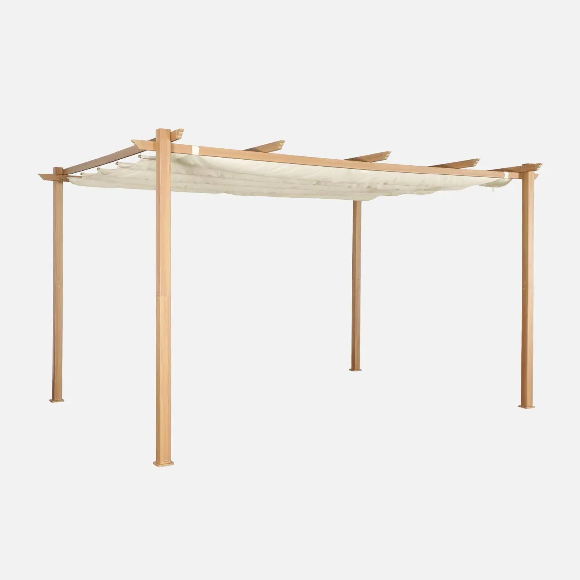 Pergola 3x4m in alluminio telo scorrevole