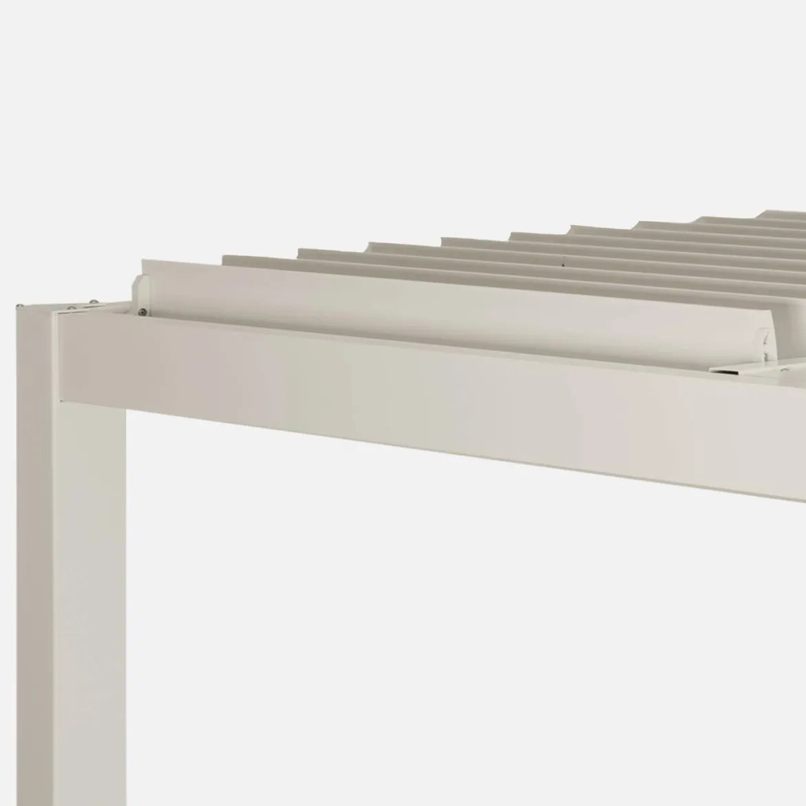 Pergola bioclimatica 3x3m in alluminio e acciaio, lamelle orientabili