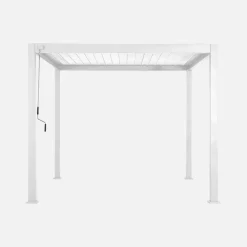 Pergola bioclimatica 3x3m in alluminio con lamelle orientabili