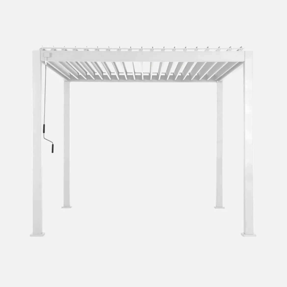 Pergola bioclimatica 3x3m in alluminio con lamelle orientabili