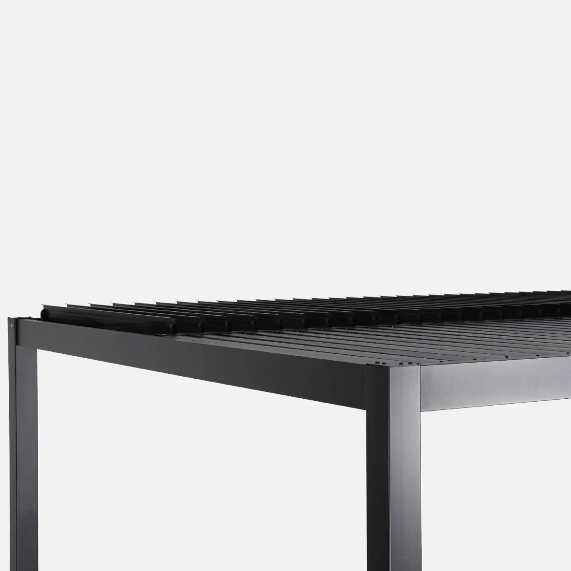 Pergola bioclimatica 3x4m in alluminio e acciaio, lamelle orientabili