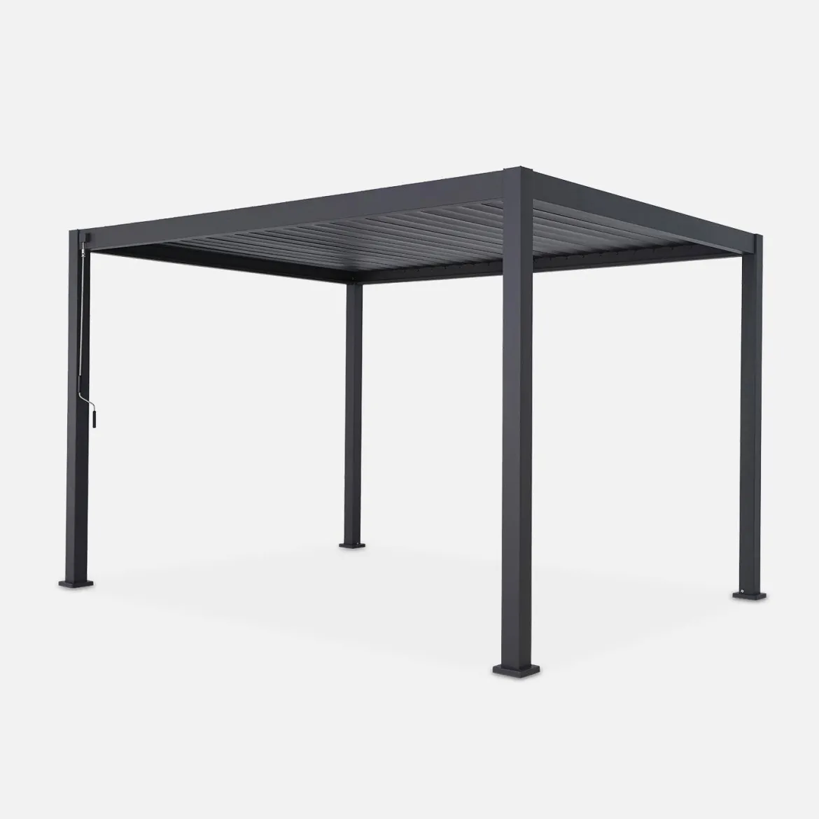 Pergola bioclimatica 3x4m in alluminio, lamelle orientabili