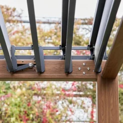 Pergola bioclimatica 3x4m in alluminio, lamelle orientabili