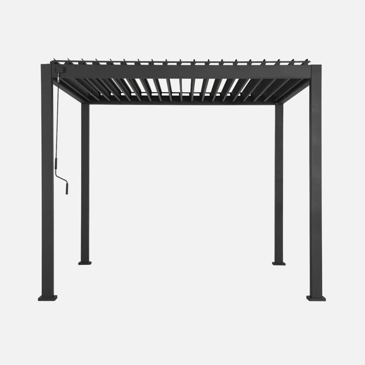 Pergola bioclimatica 3x3m in alluminio con lamelle orientabili