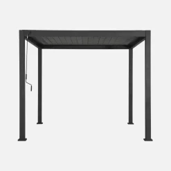 Pergola bioclimatica 3x3m in alluminio con lamelle orientabili
