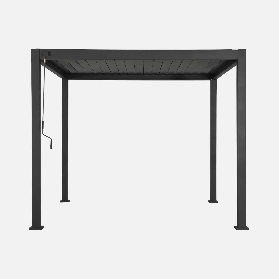 Pergola bioclimatica 3x3m in alluminio con lamelle orientabili