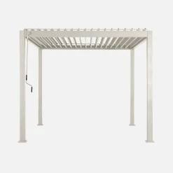 Pergola bioclimatica 3x3m in alluminio con lamelle orientabili