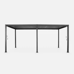 Pergola bioclimatica 3x6m in alluminio, lamelle orientabili