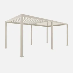 Pergola bioclimatica 3x6m in alluminio, lamelle orientabili