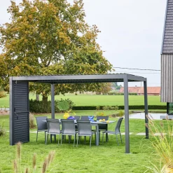 Persiana con lamelle orientabili 1m in alluminio per pergola bioclimatica