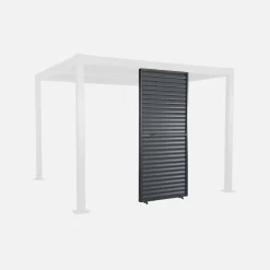 Persiana con lamelle orientabili 1m in alluminio per pergola bioclimatica