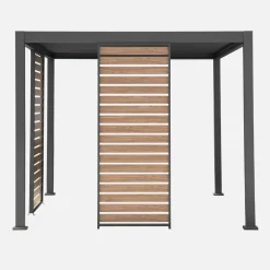 Persiana 1m in alluminio effetto legno per pergola Triomphe
