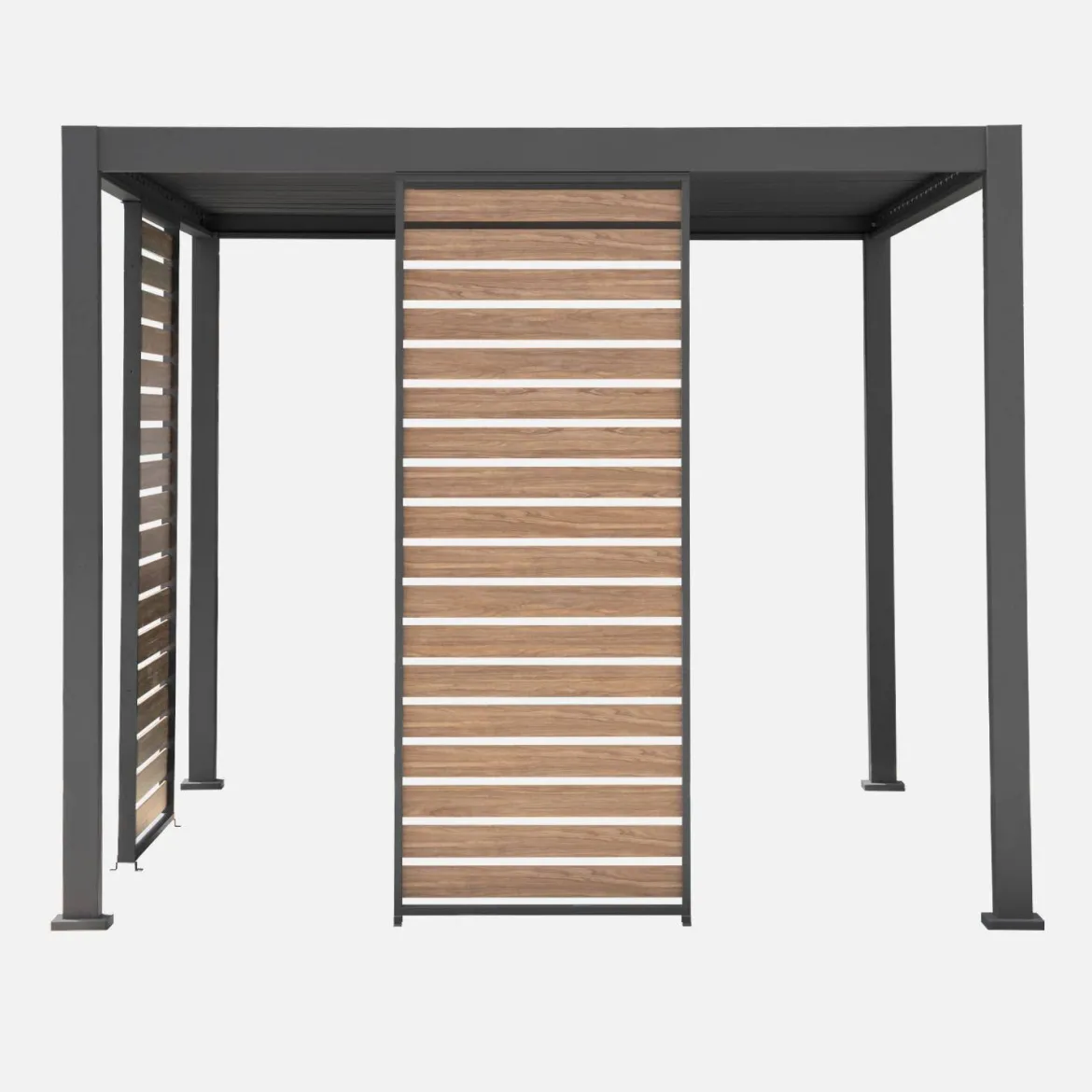 Persiana 1m in alluminio effetto legno per pergola Triomphe