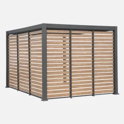 Persiana 1m in alluminio effetto legno per pergola Triomphe