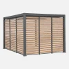 Persiana 1.3m in alluminio effetto legno per pergola Triomphe 3x4m