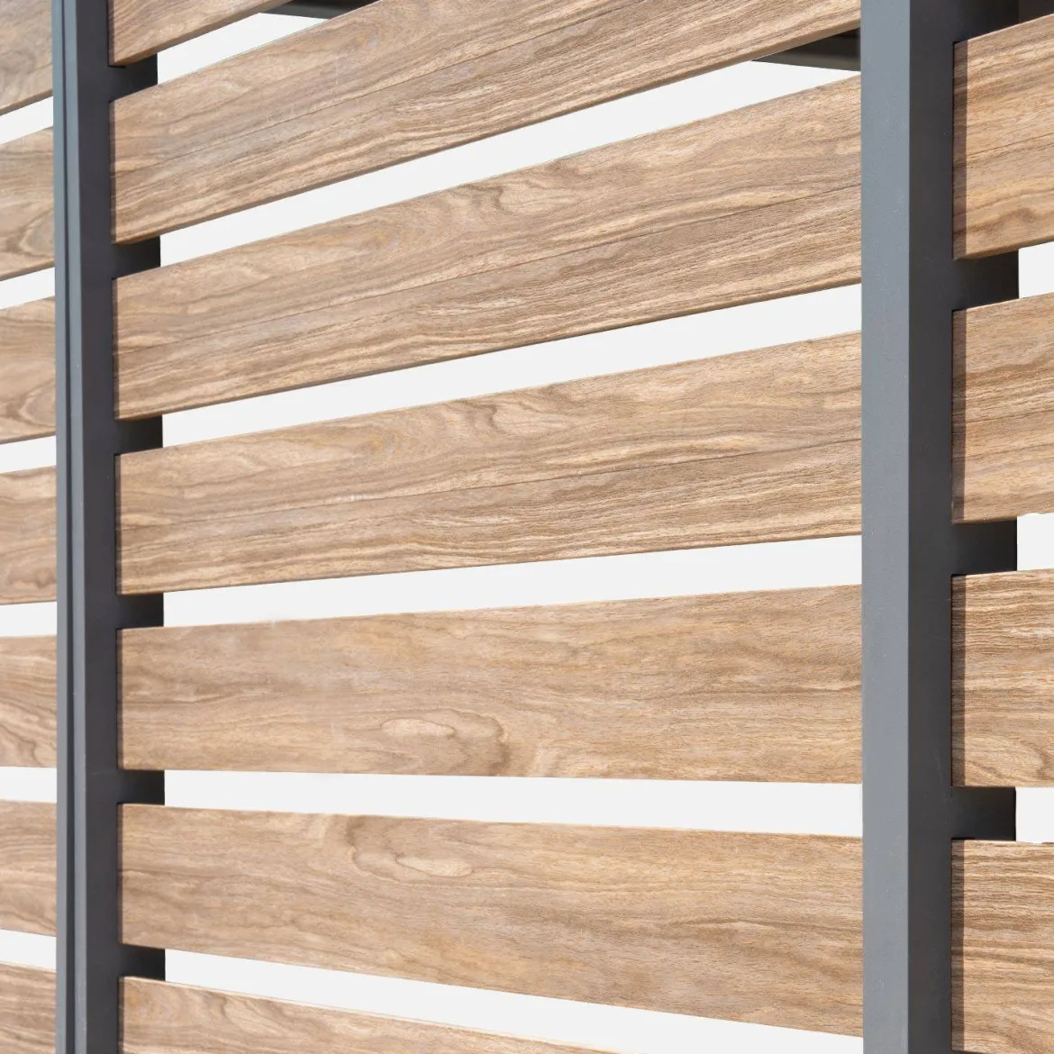 Persiana 1.3m in alluminio effetto legno per pergola Triomphe 3x4m