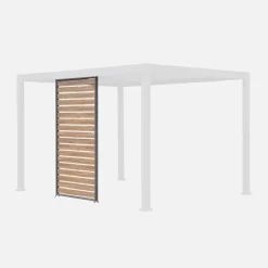 Persiana 1.3m in alluminio effetto legno per pergola Triomphe 3x4m