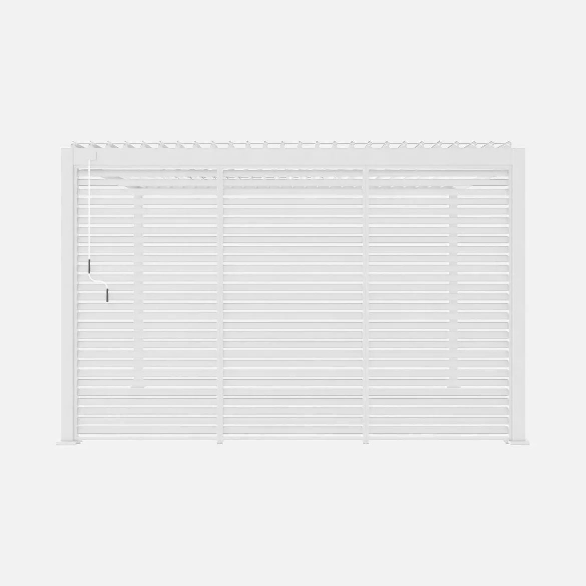 Persiana in alluminio da 1.3m per pergola a lamelle Triomphe
