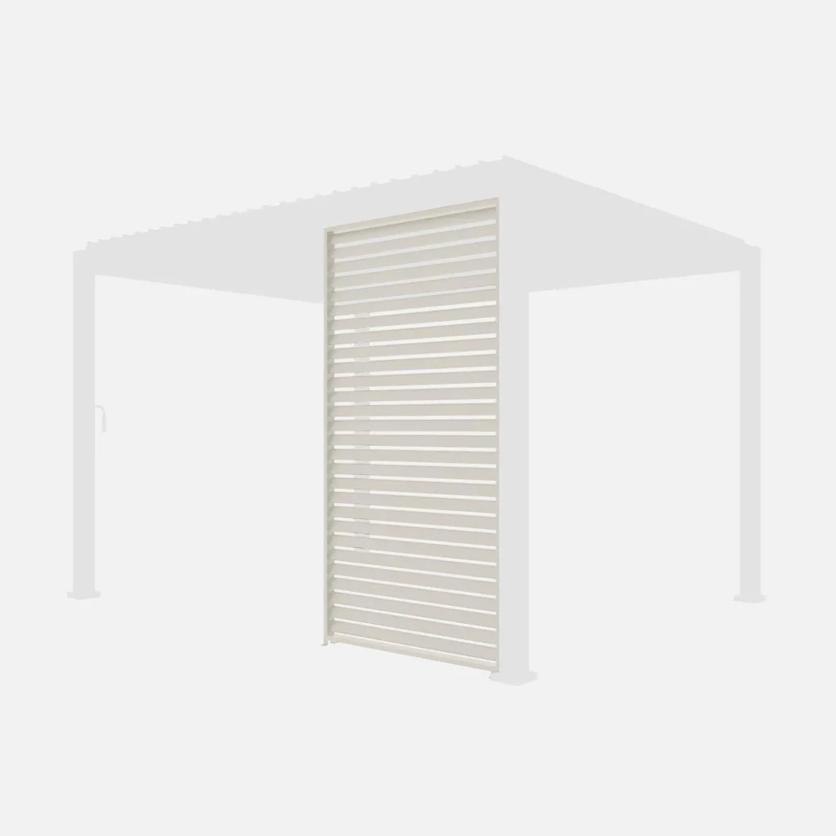 Persiana in alluminio da 1.3m per pergola a lamelle Triomphe
