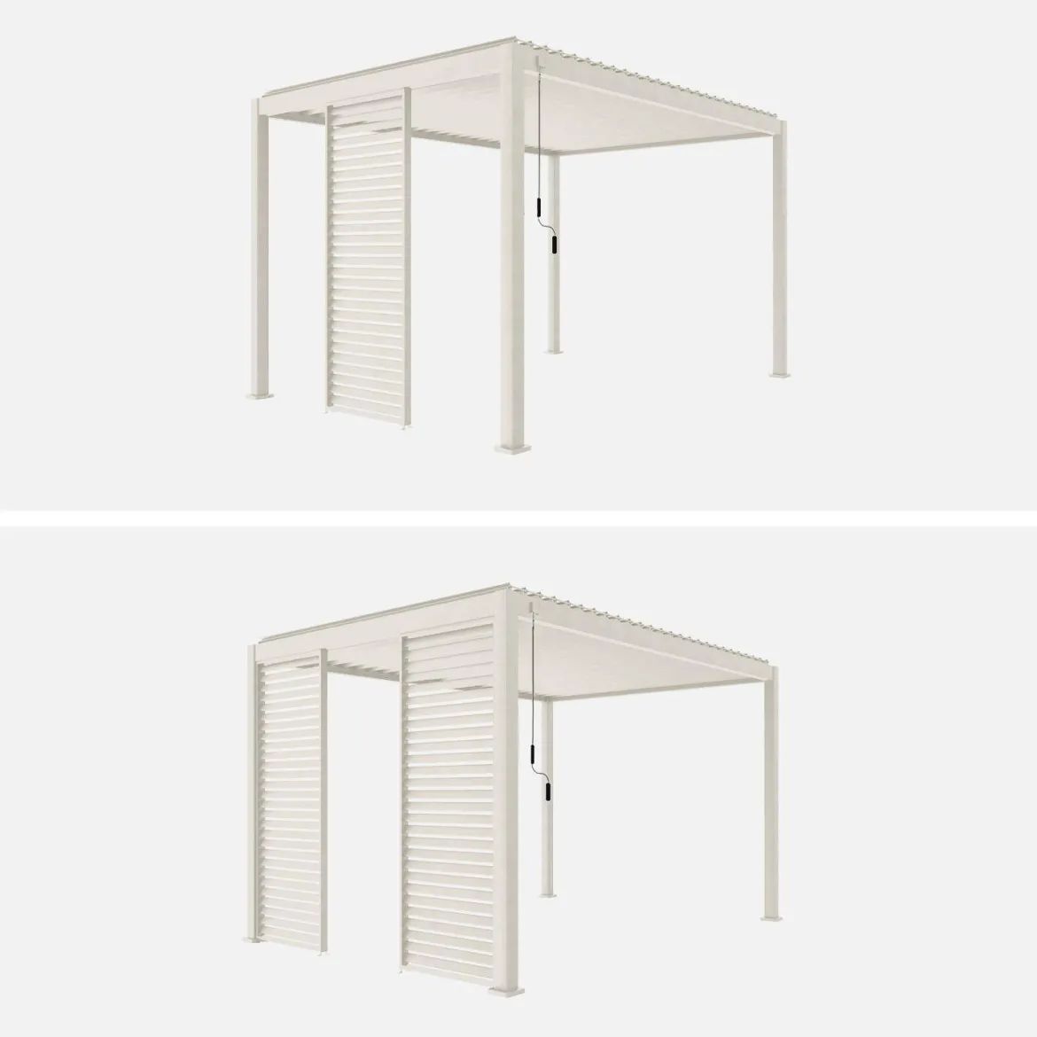 Persiana 1m in alluminio per pergola biocllimatica