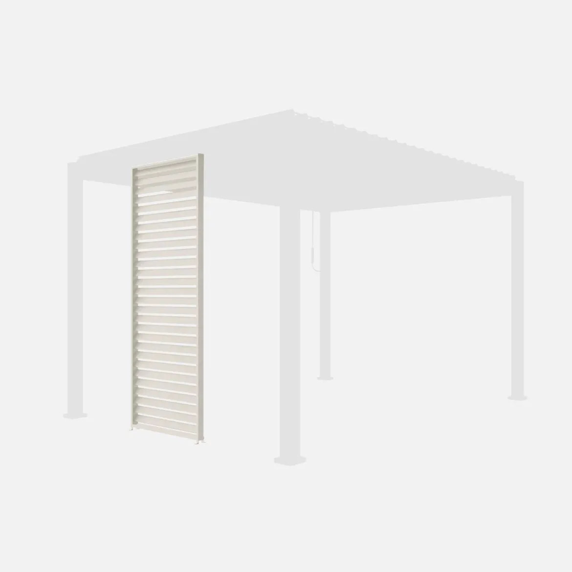 Persiana 1m in alluminio per pergola biocllimatica
