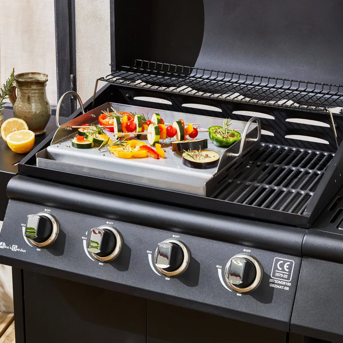 Piastra di cottura universale per barbecue, 40cm