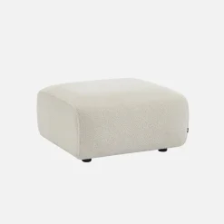 Poggiapiedi per divano Wallas bouclé