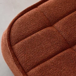 Poggiapiedi per poltrona Boni in bouclé testurizzato