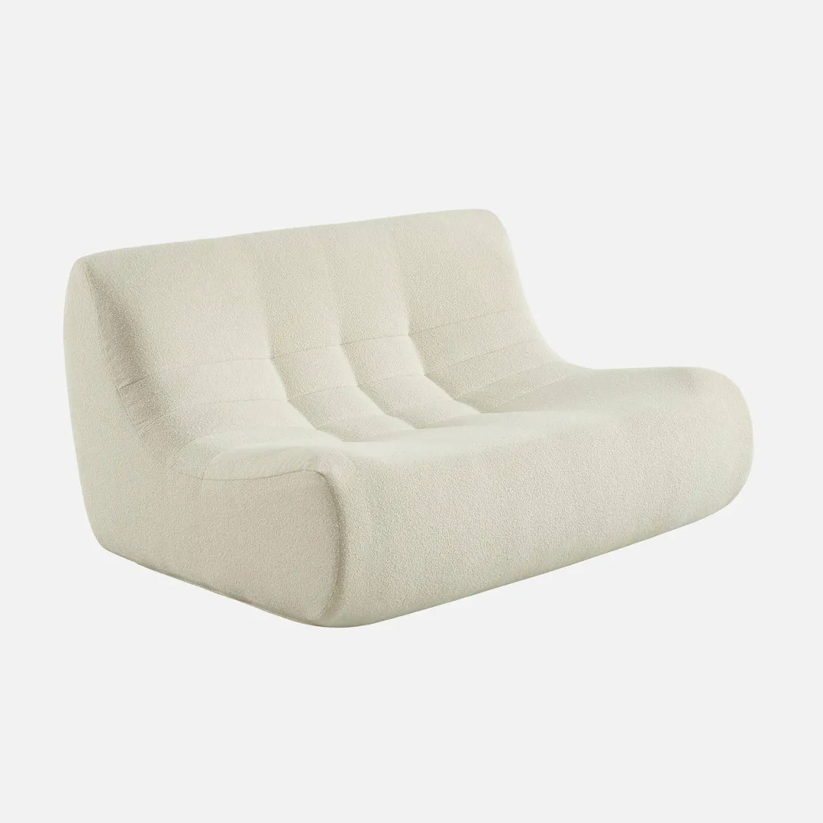 Poltrona bouclé testurizzata, 2 posti