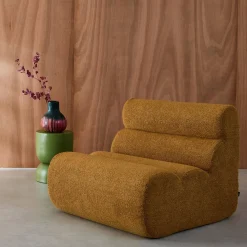 Poltrona bouclé testurizzata