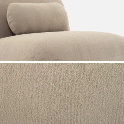 Poltrona girevole 360° bouclé