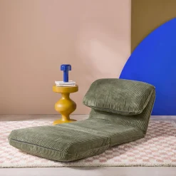 Poltrona letto convertibile velluto a coste grosse coste