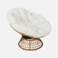 Poltrona papasan girevole a 360° in polirotilene