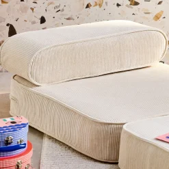Poltrona per bambini in velluto a coste pieghevole