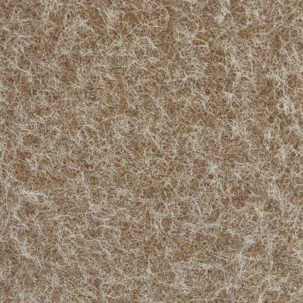 Poltrona senza braccioli in tessuto effetto alpaca