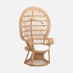 Poltrona vintage in rattan