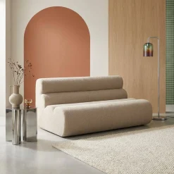 Poltrona bouclé strutturata, 2 posti
