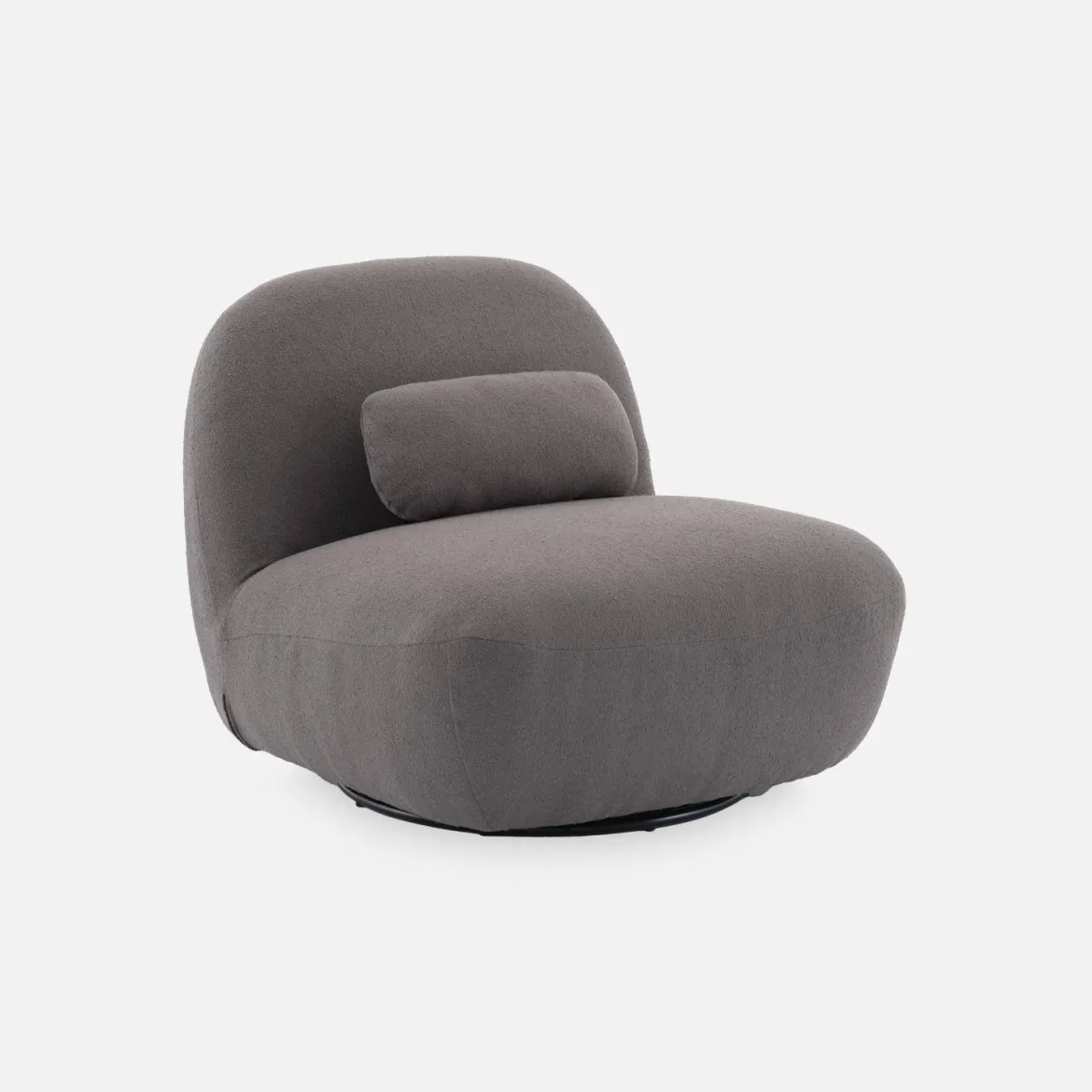 Poltrona girevole 360° bouclé