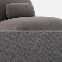 Poltrona girevole 360° bouclé