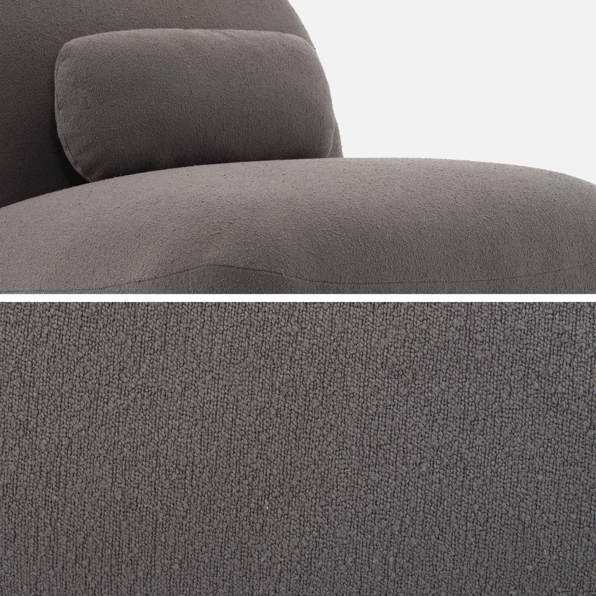 Poltrona girevole 360° bouclé