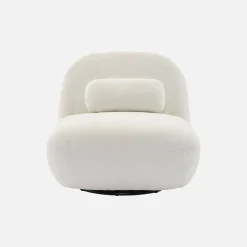 Poltrona girevole 360° bouclé