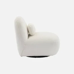 Poltrona girevole 360° bouclé