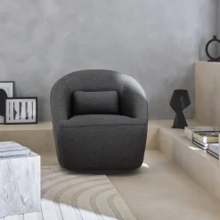 Poltrona girevole 360° con cuscino