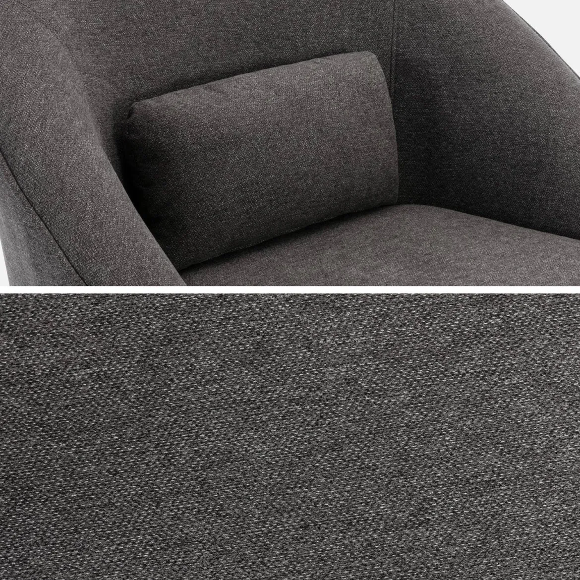 Poltrona girevole 360° con cuscino