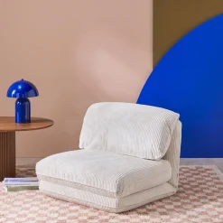 Poltrona letto convertibile velluto a coste grosse coste