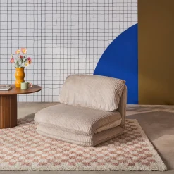 Poltrona letto convertibile velluto a coste grosse coste