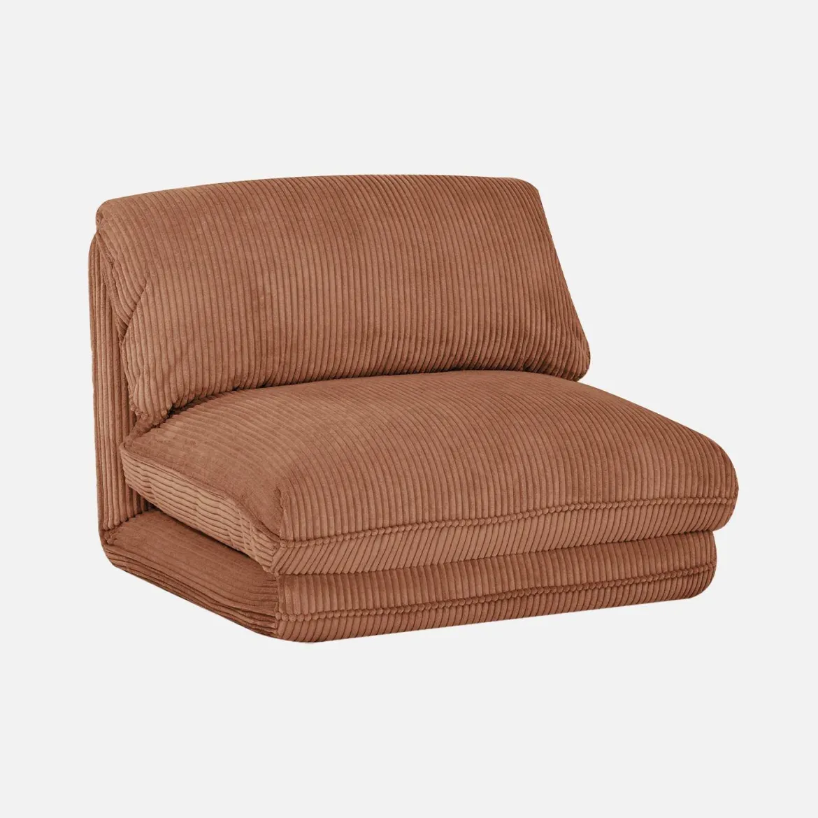 Poltrona letto convertibile velluto a coste grosse coste