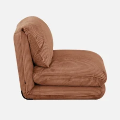 Poltrona letto convertibile velluto a coste grosse coste