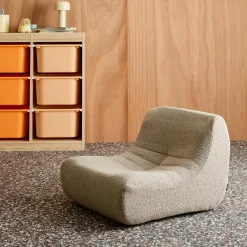 Poltroncina per bambini in tessuto bouclé testurizzato, 1 posto